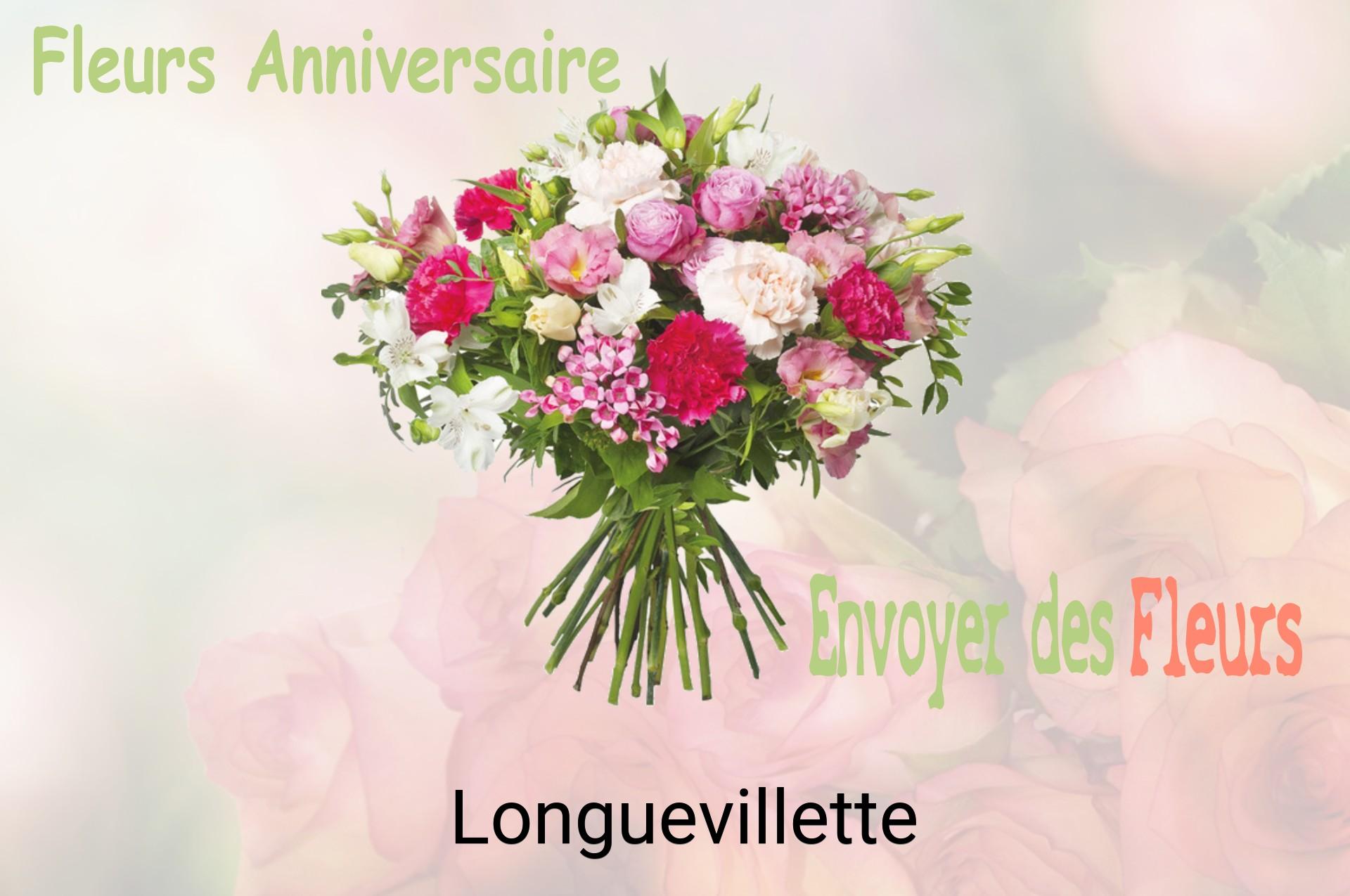 Bouquet de fleurs d’anniversaire livré à Longuevillette